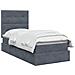 Letto con contenitore LED e materasso Grigio Scuro 90 x 200 cm - Foto miniatura 3