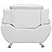 Poltrona In Pelle Sintetica Bianca Leira - Foto miniatura 12