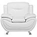 Poltrona In Pelle Sintetica Bianca Leira - Foto miniatura 15