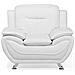 Poltrona In Pelle Sintetica Bianca Leira - Foto miniatura 3