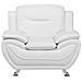 Poltrona In Pelle Sintetica Bianca Leira - Foto miniatura 4