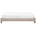 Letto Imbottito Beige Con Telaio 180 X 200 Cm Roanne - Foto miniatura 8