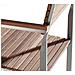 Set 6 Sedie Da Giardino In Legno Marrone Chiaro E Acciaio Viareggio - Foto miniatura 2