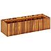 Fioriera Da Giardino 100x30x25 Cm In Legno Massello Di Acacia - Foto miniatura 1