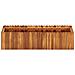 Fioriera Da Giardino 100x30x25 Cm In Legno Massello Di Acacia - Foto miniatura 2