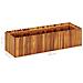 Fioriera Da Giardino 100x30x25 Cm In Legno Massello Di Acacia - Foto miniatura 6