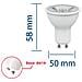 Lampadina Smd Led, Spot Attacco Gu10, 230v, 6w / 450lm, 4000k, 38° - Foto miniatura 1