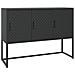 Credenza Nera 105x35x75 Cm In Acciaio - Foto miniatura 2