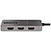 Adattatore USB-C HDMI a 3 Porte - MST Hub USB C a HDMI 4K 60Hz - Convertitore da USB Type-C a Multi Monitor HDMI per Notebook - Splitter HDMI / Hub HDMI Multi-Stream Trasport - Cavo integrato da 30cm - Foto miniatura 3