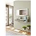 Mobile Da Ingresso Mcallen, Entratina Reversibile Con Specchio, Mobile Per Atrio Con Cassetto, Svuotatasche Per Appartamenti, 95x26h69 Cm, Bianco E Rovere - Foto miniatura 1