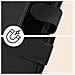 Custodia Per Iphone 15 Pro Max Copertina Portacarte Funzione Supporto Nera - Foto miniatura 5
