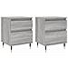 Comodini 2pz Grigio Sonoma 40x35x50 Cm In Legno Multistrato - Foto miniatura 2