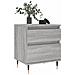 Comodini 2pz Grigio Sonoma 40x35x50 Cm In Legno Multistrato - Foto miniatura 3
