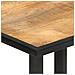 Tavolo Da Pranzo 110x55x75,5 Cm In Legno Massello Di Mango - Foto miniatura 5