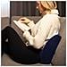 Cuscino di Supporto Lombare in Memory Foam 35x32x12 cm Colore Blu Scuro - Foto miniatura 2