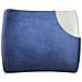 Cuscino di Supporto Lombare in Memory Foam 35x32x12 cm Colore Blu Scuro - Foto miniatura 3