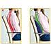 Cuscino di Supporto Lombare in Memory Foam 35x32x12 cm Colore Blu Scuro - Foto miniatura 4