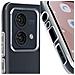 Cover Per Motorola Moto G84 Silicone Flessibile Vetro Temperato 9h, Trasparente - Foto miniatura 2