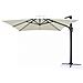 Ombrellone Darwin Antracite P /l 3 X 3 Telo Ecru - Foto miniatura 1