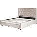 Letto Contenitore Velluto Beige 180 X 200 Cm Lievin - Foto miniatura 4