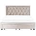 Letto Contenitore Velluto Beige 180 X 200 Cm Lievin - Foto miniatura 5