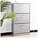 Scarpiera 3 Ante Ripiani Porta Scarpe Doppia Profondita Legno 63x24x115 Grigio - Foto miniatura 2