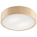 Lampada A Soffitto Eveline - Marrone - Legno, Vetro - 37x37x8 Cm - Foto miniatura 1