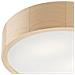 Lampada A Soffitto Eveline - Marrone - Legno, Vetro - 37x37x8 Cm - Foto miniatura 4