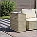 Tavolo Giardino Piano Vetro Grigio Chiaro 58x27,5x55 Polyrattan - Foto miniatura 3