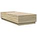 Giroletto Con Luci Led Rovere Sonoma 90x200cm Legno Multistrato - Foto miniatura 3