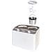 Doppio Gelatiera compressore 2,4 L 250 W Acciaio satinato, Bianco - Foto miniatura 6