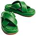 Pillow Slippers Ciabatte Pelle Scarpe Donna Verde Eu 39, 44101101 Ge - Foto miniatura 3