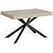 Tavolo allungabile 90x140/400 cm Plaker cashmere gambe antracite - Foto miniatura 1