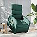 Poltrona Alzapersona Massaggiante Elettrica Verde Scuro Tessuto - Foto miniatura 1