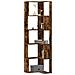 Libreria Angolare 5ripiani Rovere Fumo 50x50x179 Cm Multistrato - Foto miniatura 1