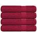 Asciugamani Per Sauna 4pz Bordeaux 80x200cm 360g/m 100% Cotone - Foto miniatura 1