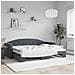 Divano Letto Con Letto Estraibile Grigio Scuro 80x200cm Velluto - Foto miniatura 1