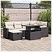 Set Divani da Giardino con Cuscini 7pz Nero Polyrattan - Foto miniatura 2