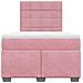 Giroletto a Molle con Materasso Rosa 120x190 cm in Velluto - Foto miniatura 4