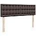 Pouf Letto con Materasso Marrone Scuro 140x190 cm in Tessuto - Foto miniatura 9