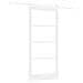 Porta Scorrevole  con Set di Ferramenta 'ORKDAL'Legno Massello Bianca & Vetri, Porta Interna  con Vetro 'ORKDAL'Bianca 93x202x4 cm - Foto miniatura 1