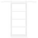 Porta Scorrevole  con Set di Ferramenta 'ORKDAL'Legno Massello Bianca & Vetri, Porta Interna  con Vetro 'ORKDAL'Bianca 93x202x4 cm - Foto miniatura 4