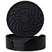Nuovo Sottobicchiere Rotondo In Silicone A Spirale Da 10 Cm - Protezione Termica E Antiscivolo Black - Foto miniatura 1