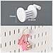 Set Di 5 Ganci Rotondi Per Pannello Forato: Accessori Versatili Per L'organizzazione White - Foto miniatura 2