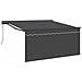 Tenda Retrattile Grigio e antracite 350 x 250 cm - Foto miniatura 1