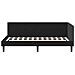 Cornice del letto ad angolo Nero 100 x 200 cm Velluto - Foto miniatura 6