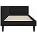 Cornice del letto ad angolo Nero 100 x 200 cm Velluto - Foto miniatura 7