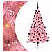 Albero di Natale artificiale con luci integrate Rosa 210 cm PVC - Foto miniatura 1