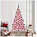 Albero di Natale artificiale con luci integrate Rosa 210 cm PVC - Foto miniatura 2
