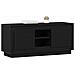 Mobile TV Rovere Nero 102 x 35 x 45 cm Legno multistrato - Foto miniatura 3
